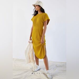 Daily Practice by Anthropologie Dolman-Sleeved Midi Dress Small